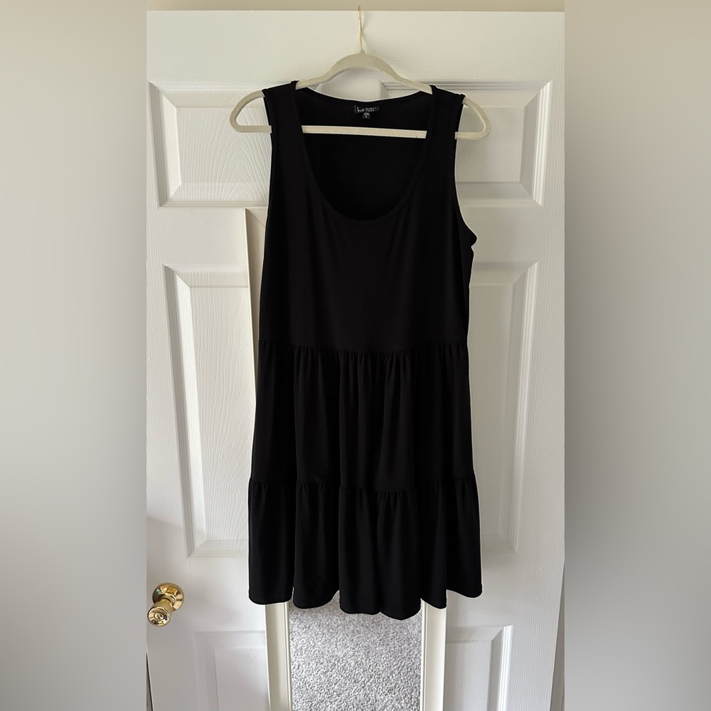 Nicole Miller Black Midi Dress